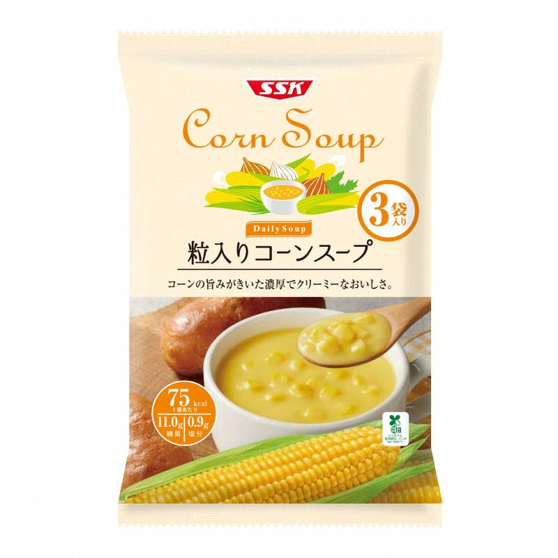 Daily Soup 粒入りコーンスープ ３袋入り 清水食品株式会社