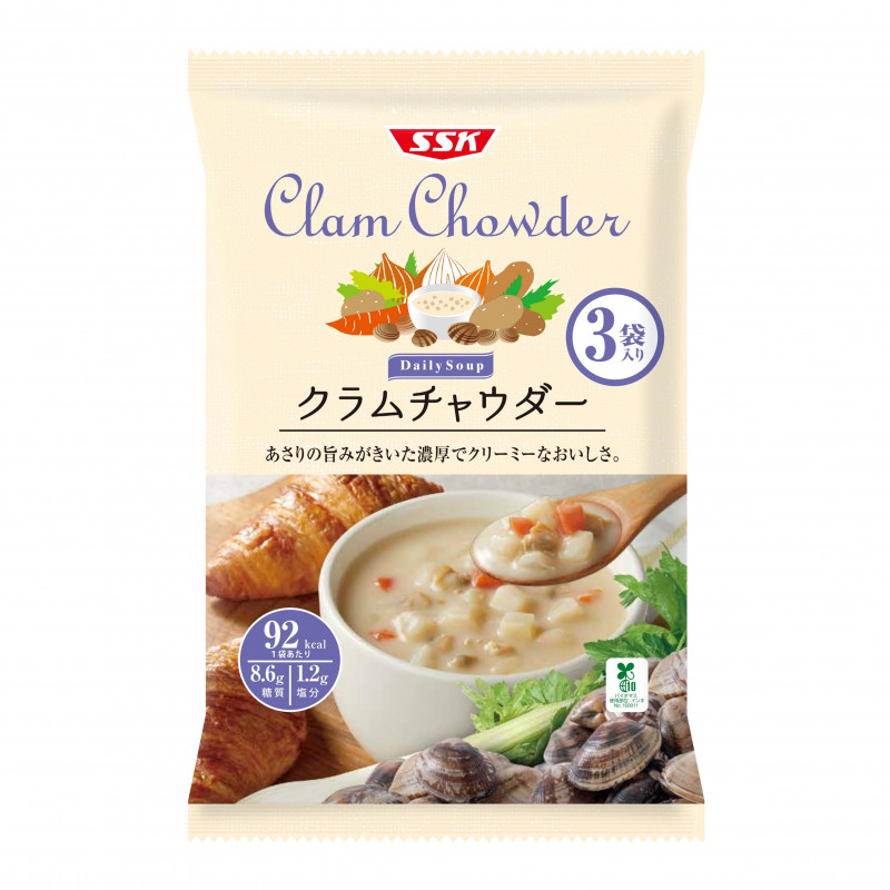 Daily Soup クラムチャウダー ３袋入り | 清水食品株式会社