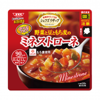 シェフズリザーブ　レンジでおいしいごちそうスープ　野菜と豆ともち麦のミネストローネ