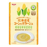 プラントベーススープ　植物素材の優しい味わい　北海道産コーンのポタージュ