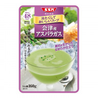 冷たくしておいしいスープ　会津産アスパラガス