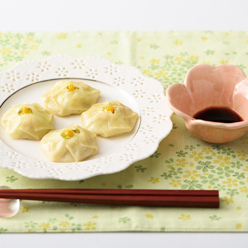 餃子の皮でつつむ!お花形無限キャベツ