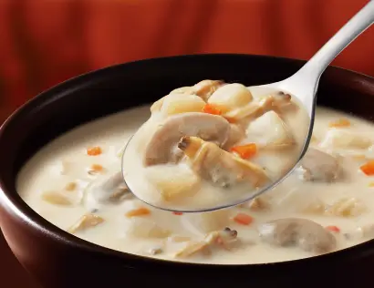 あさりのコクと旨み クラムチャウダーの写真